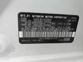 319-50248a Mitsubishi Air Cleaner 2.4l Fits 08-10 Outlander