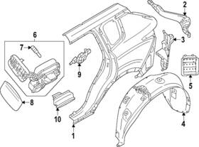 Mitsubishi 5940a489 Genuine Fuel Tank Filler
