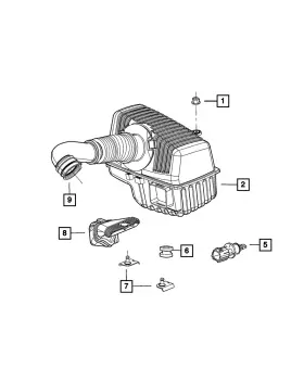 04591461aa Mopar Genuine Fresh Air Duct 4591461aa