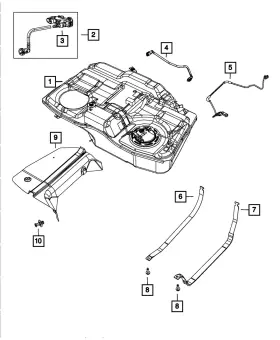 04766132aa Mopar Genuine Fuel Tank Heat Shield 4766132aa