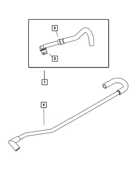 04792852ae Mopar Genuine Pcv Valve Tube 4792852ae