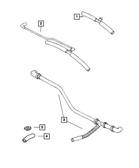 04848340ac Mopar Genuine Pcv Inlet Hose 4848340ac