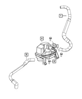 04893141aa Mopar Genuine Pcv Hose 4893141aa