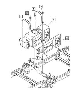 Mopar 05031015aa Genuine Fuel Tank Strap 5031015aa