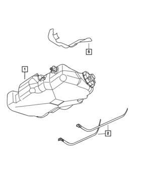 Mopar 05278013ad Genuine Fuel Tank Strap Left 5278013ad