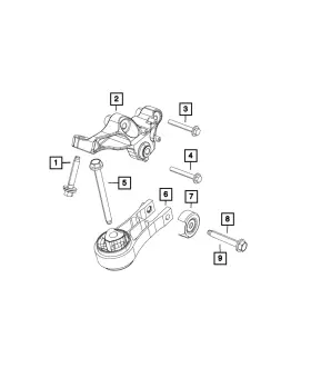 06102240aa Mopar Genuine Hex Head Bolt And Washer 6102240aa