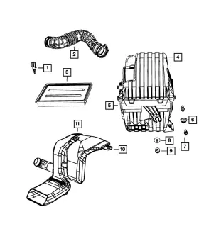 06508595aa Mopar Genuine Air Cleaner Screw Mounting 6508595aa