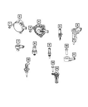 06509625aa Mopar Genuine 6 Lobe Screw And Washer
