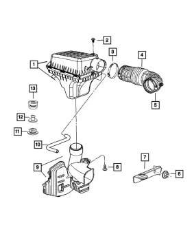 5037554ac Mopar Genuine Make Up Air Hose