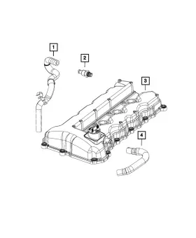 5047878aa Mopar Genuine Pcv Hose