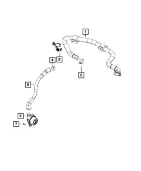 Mopar 52022430ab Genuine Make Up Air Tube