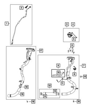 Mopar 52029478ab Genuine Fuel Filler Tube
