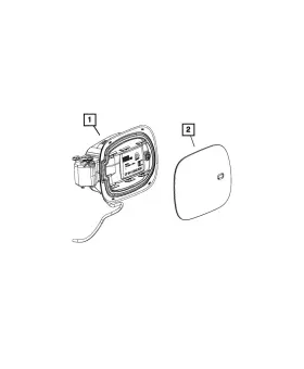 52029861ae Mopar Genuine Fuel Filler Housing