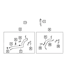 52030487ab Mopar Genuine Fuel Line Bracket