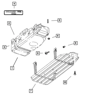 52102140ad Mopar Genuine Fuel Tank Strap Front