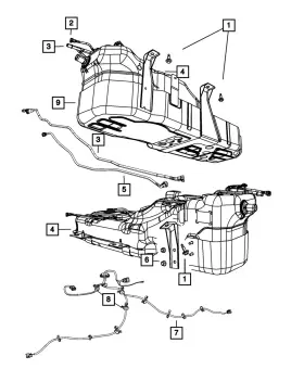 52125213ac Mopar Genuine Fuel Tank Skid Plate Bracket