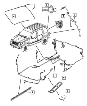 52129423aa Mopar Genuine Fuel Tank Wiring