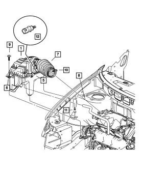 5277576 Mopar Genuine Air Cleaner Latch