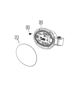 55112856af Mopar Genuine Fuel Filler Housing