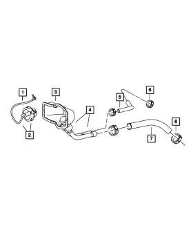 57009245aa Mopar Genuine Fuel Filler Housing