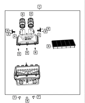 6508836aa Mopar Genuine Air Cleaner Cover Screw