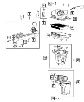 6510523aa Mopar Genuine Air Cleaner Duct Clamp