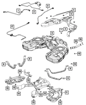 68140487aa Mopar Genuine Fuel Tank Shield