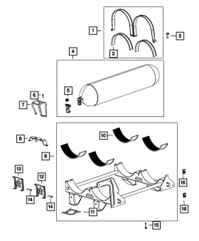 68143879ac Mopar Genuine Cng Cradle Bracket