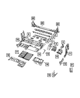 68165078aa Mopar Genuine Fuel Filler Housing