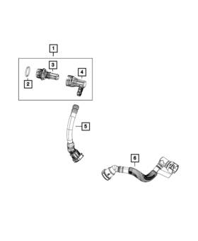 Mopar 68166404ac Genuine Make Up Air Hose