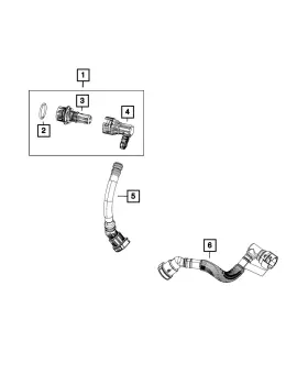 68166404ac Mopar Genuine Make Up Air Hose