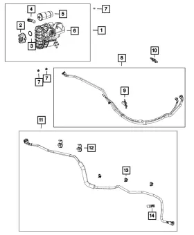 68166801ab Mopar Genuine Fuel Line Clip