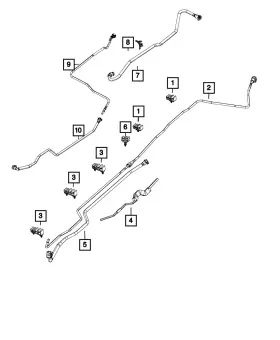 68171641aa Mopar Genuine Tube Clip