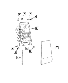 68199800ad Mopar Genuine Fuel Filler Housing