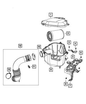 68206866aa Mopar Genuine Air Cleaner Bracket