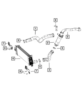 68234962aa Mopar Genuine Charge Air Cooler - Bracket