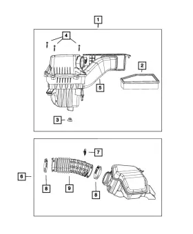 68235293af Mopar Genuine Air Cleaner Resonator