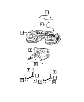 68427469aa Mopar Genuine Fuel Tank Heat Shield