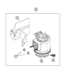 68436628aa Mopar Genuine Water Separator Drain Valve