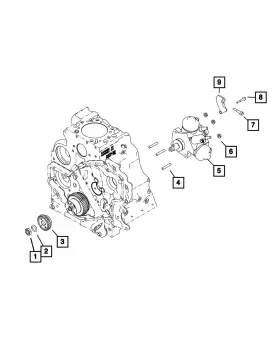 68459099aa Mopar Genuine Hex Flange Head Bolt