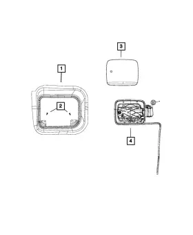 68461182aa Mopar Genuine Fuel Filler Housing Us