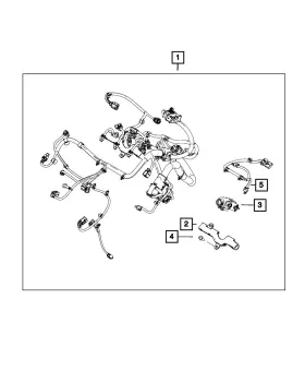 68466393aa Mopar Genuine Engine Wiring