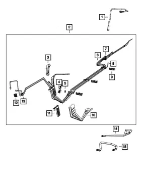 68498468aa Mopar Genuine Fuel Bundle Clip
