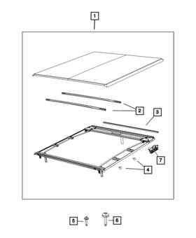 Mopar 68718888aa Genuine Folding Top Tension Strap