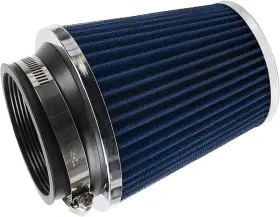 Mg-ofi077-bl Muge Racing Clamp-on Cold Air Intake Filter High Performance Washable Blue