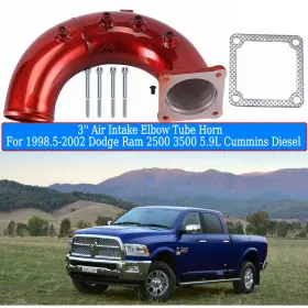 Np-5798int My-carparts 3 Inch Air Intake Elbow Tube Horn For 98.5-02 Dodge Ram 3500 5.9l Cummins Diesel