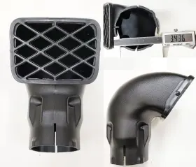 Msaisn-0013 New Energy Auto For Ram Inlet Intake Snorkel Head 3.5 Inch Inner Diameter Off Road 4x4 Universal