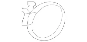 16439-1hk1a Nissan Genuine Engine Air Duct Clamp