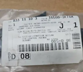 16588-1kt0a Nissan Genuine Sentra Rear Duct Bracket New Oem