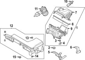 16588-6ta0a Nissan Genuine Air Cleaner Assembly Bracket